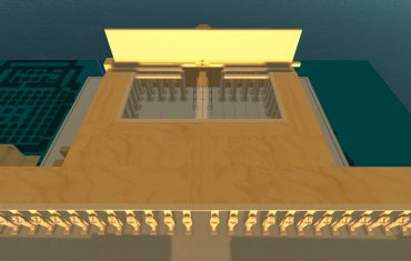 the Hatshepsut temple in the shell at early morning