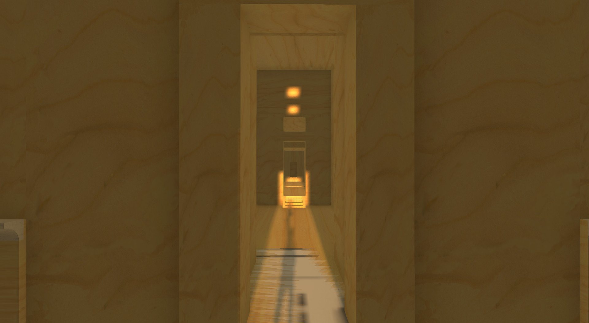 the Amun sanctuary of the Hatshepsut temple in the shell at early morning