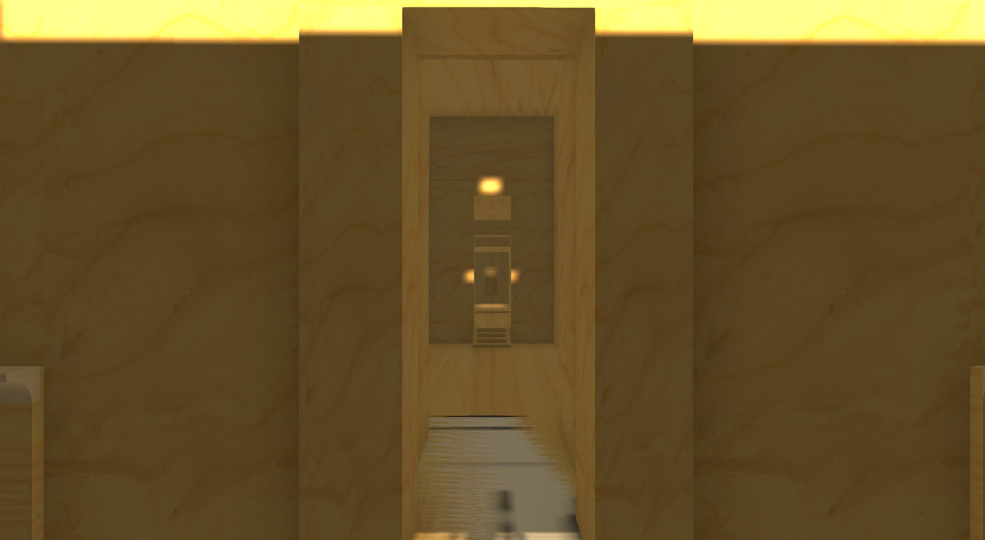 the Amun sanctuary of the Hatshepsut temple in the shell at early morning
