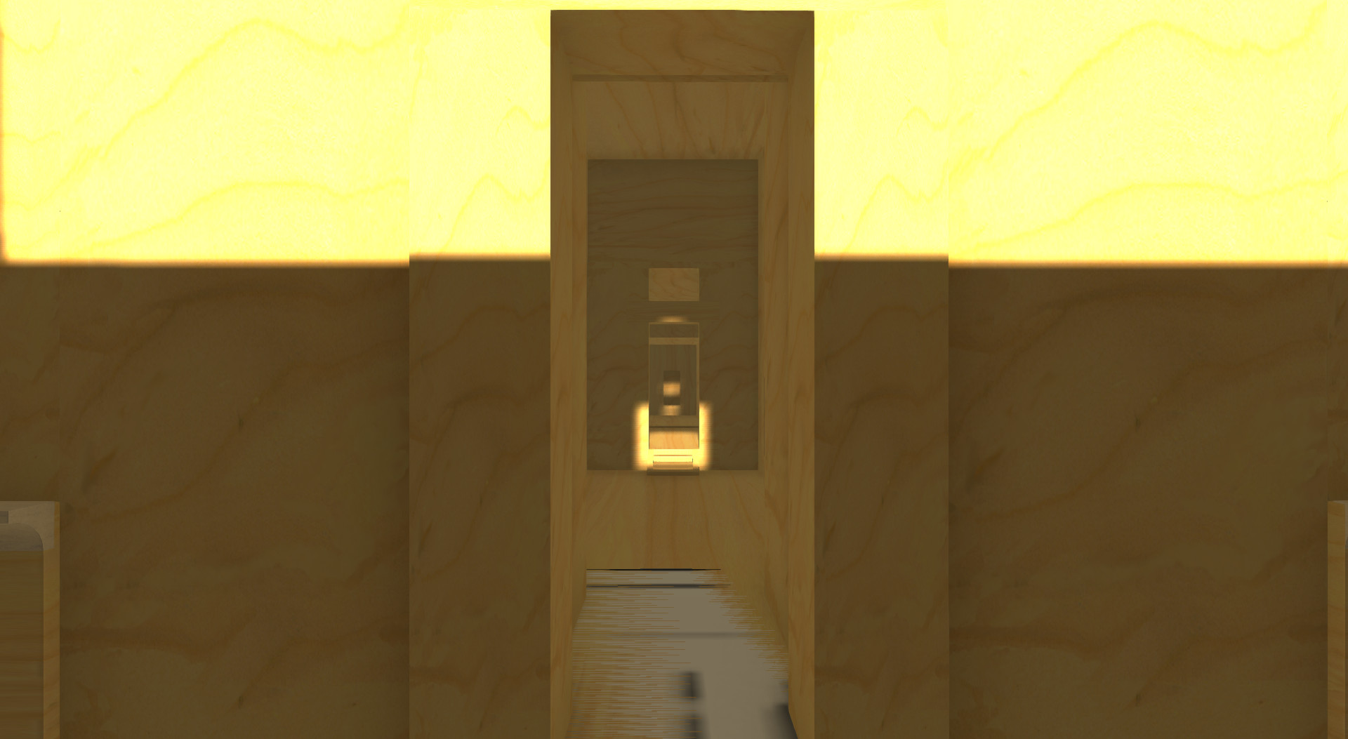 the Amun sanctuary of the Hatshepsut temple in the shell at early morning