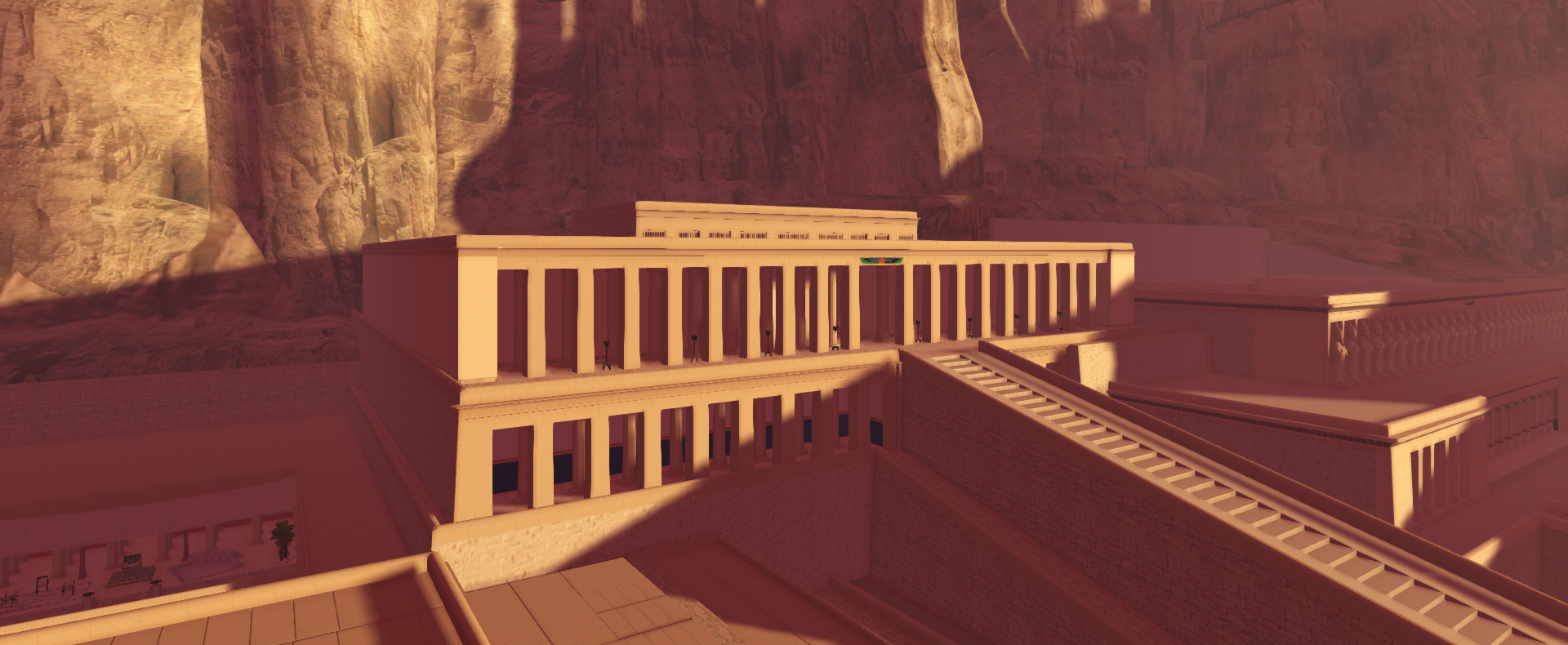 The Mortuary Temple of Thutmose III ~ Kemet in Secondlife1920 x 790