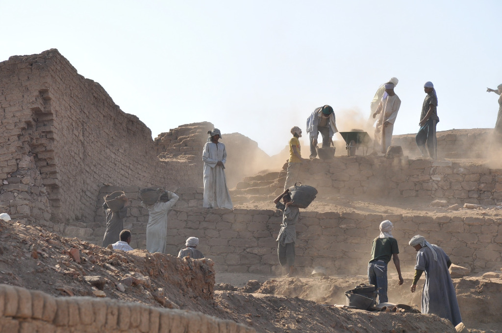 Photo of an excavation in Egypt