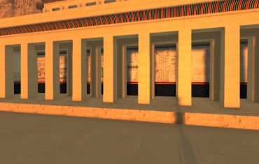 Photo of a part of the finished Punt Colonnade