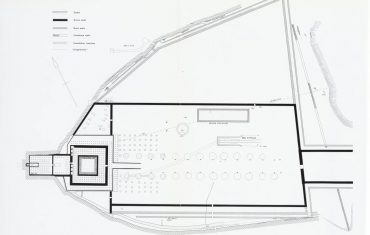 ground plan of the Mortuary temple of Mentuhotep II