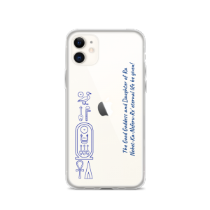 iPhone Case "Pharaoh's name" (blue)